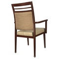Arthur Stacking Wood-Look Metal Dining Chair