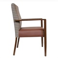 Azeeza Wood-Look Metal Seating