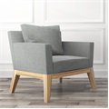 Belmont Vinyl Upholstery, Tundra, Shown on chair